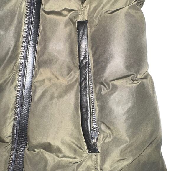 MACKAGE Fur Collar Down Green Hooded Jacket SMALL - Picture 8 of 12